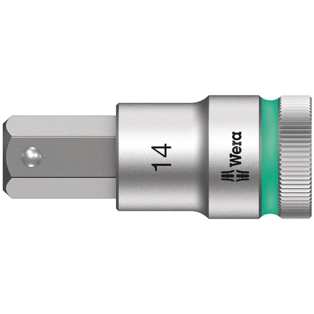 Wera 8740 C Hf Zyklop Bit Socket With 1/2-in. Drive With Holding Function, 14x60-mm.