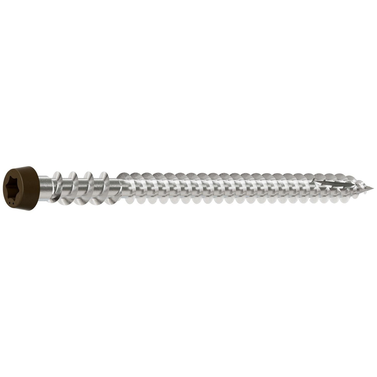 Simpson Strong-Tie DCU234P305BR01 Deck-Drive DCU COMPOSITE Screw, #10 x 2-3/4-in. T20, Type 305, Brown 01, 350-Pack