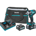 Makita GWT04D 40V max XGT Brushless Cordless 4-Speed 1/2" Sq. Drive Impact Wrench Kit w/ Friction Ring Anvil (2.5Ah)
