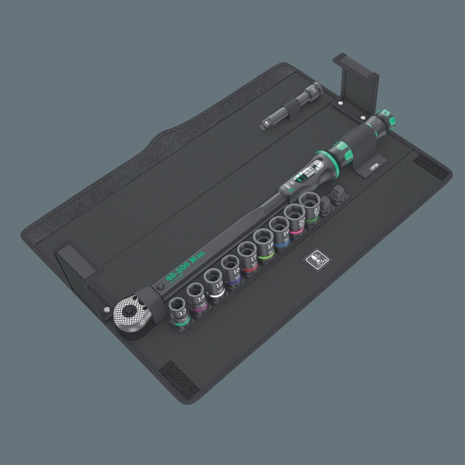 Wera 9445 Textile Box Click-Torque C 3, Empty, 520x100x78-mm.