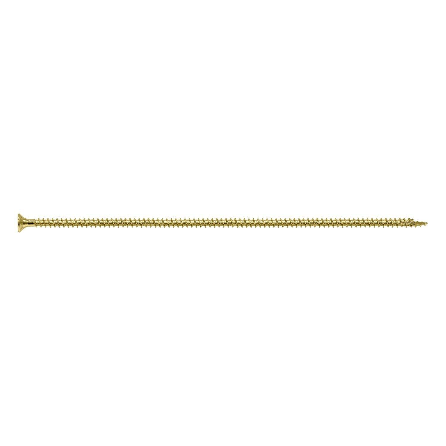 Simpson Strong-Tie SDCF221334 Strong-Drive SDCF TIMBER-CF Screw, 0.315-in. x 13-3/4-in. T40, Yellow Zinc, 250-Pack