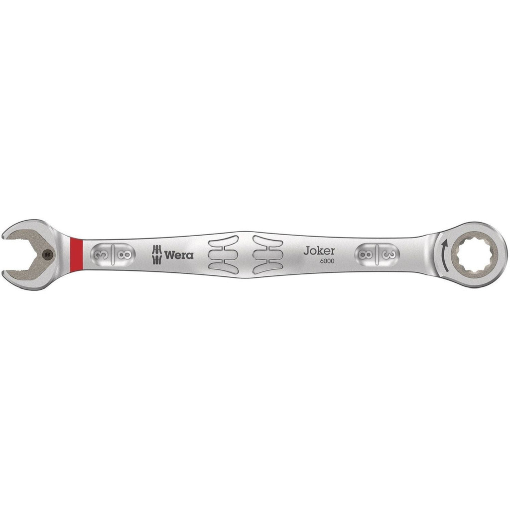 Wera 6000 Joker Ratcheting Combination Wrenches, Imperial, 3/8-in.x159-mm.