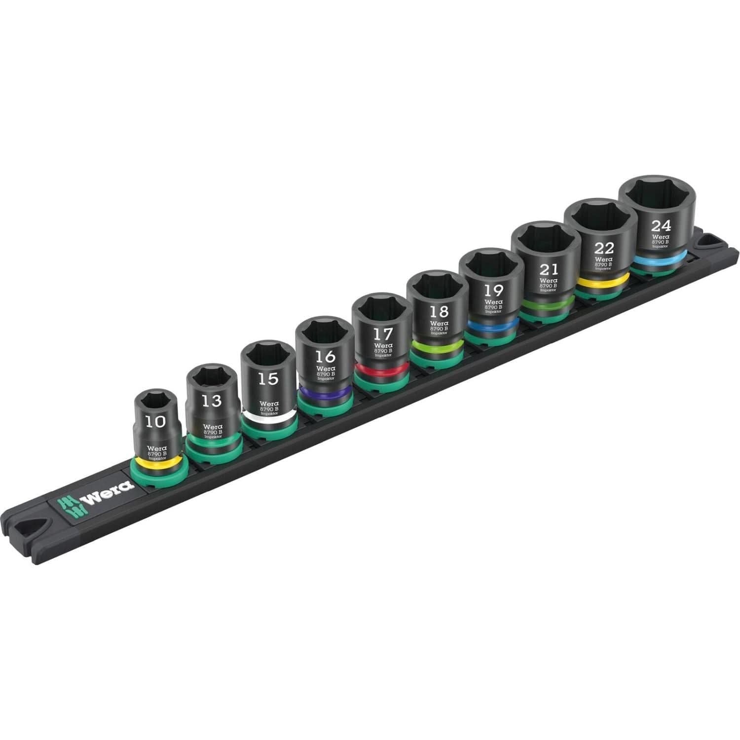 Wera 9607 Magnetic Rail B Impaktor 1, 10-Pieces