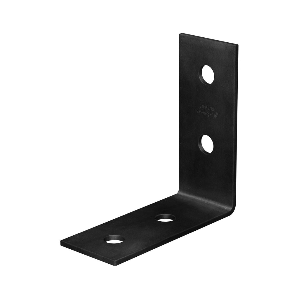 Simpson Strong-Tie HL73PC HLPC 7-1/4-in. x 3-in. Black Powder-Coated Ornamental Heavy Angle