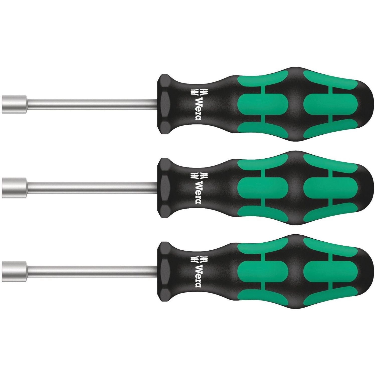 Wera 395 Ho/3 Sanitary Nutdriver Set, 3-Pieces