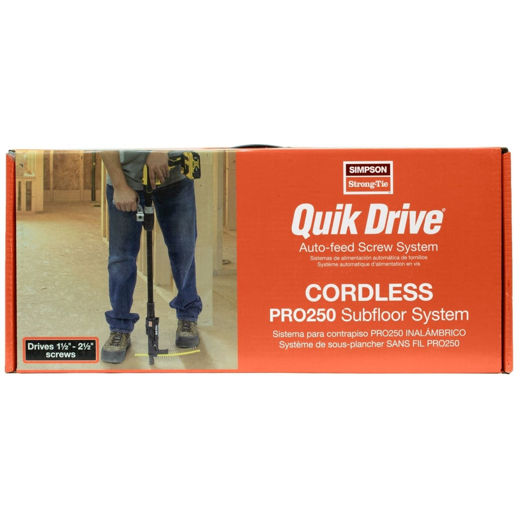 Simpson Strong-Tie PRO250G2DC2K Quik Drive Cordless PRO250G2 Subfloor System w/ DeWalt 2000 RPM Screwdriver Motor
