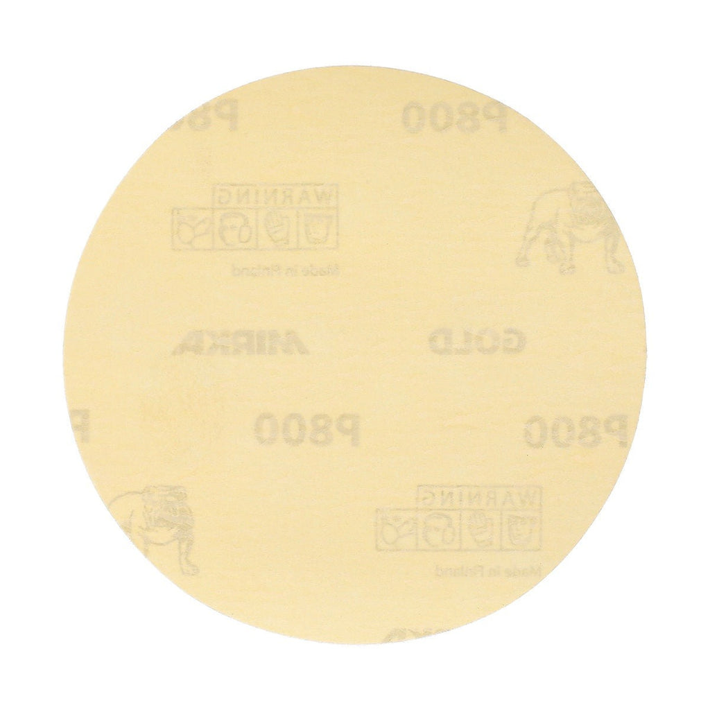 Mirka Gold 5-in. P80 PSA Sanding Disc Linkroll for High-Speed Sanding (23-314-080)