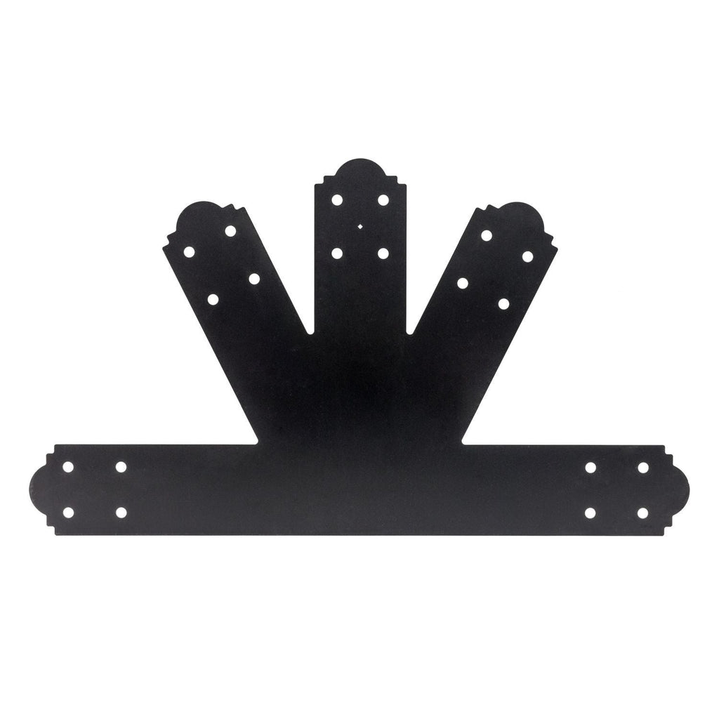 Simpson Strong-Tie APGP612 Outdoor Accents Mission Collection 6:12 Pitch ZMAX, Black Powder-Coated Gable Plate