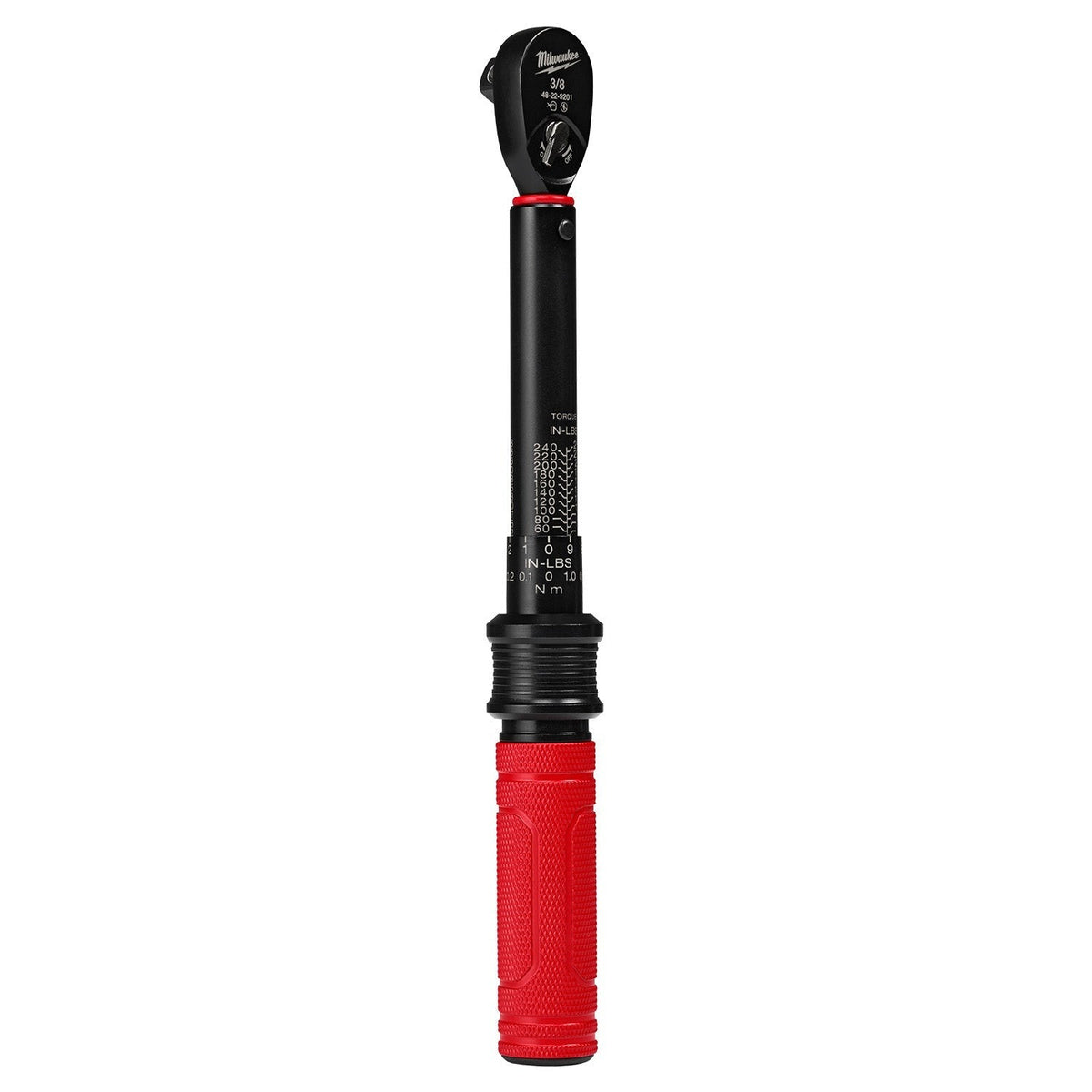 Milwaukee 48-22-9201 3/8-in. Drive Click Torque Wrench, 50-250 in·lb