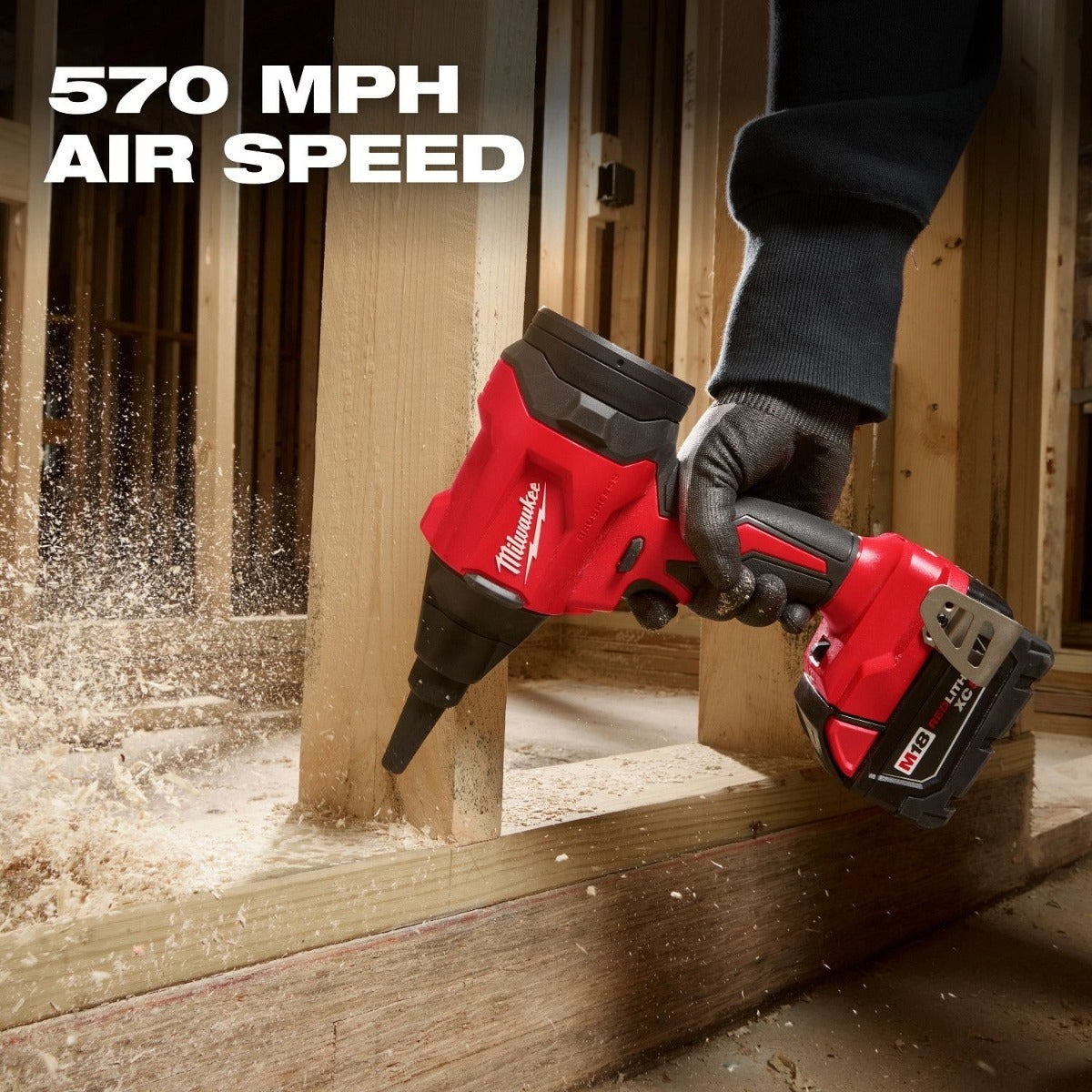 Milwaukee 0887-20 M18 Brushless 570-MPH Precision Blower 5.0Ah Kit