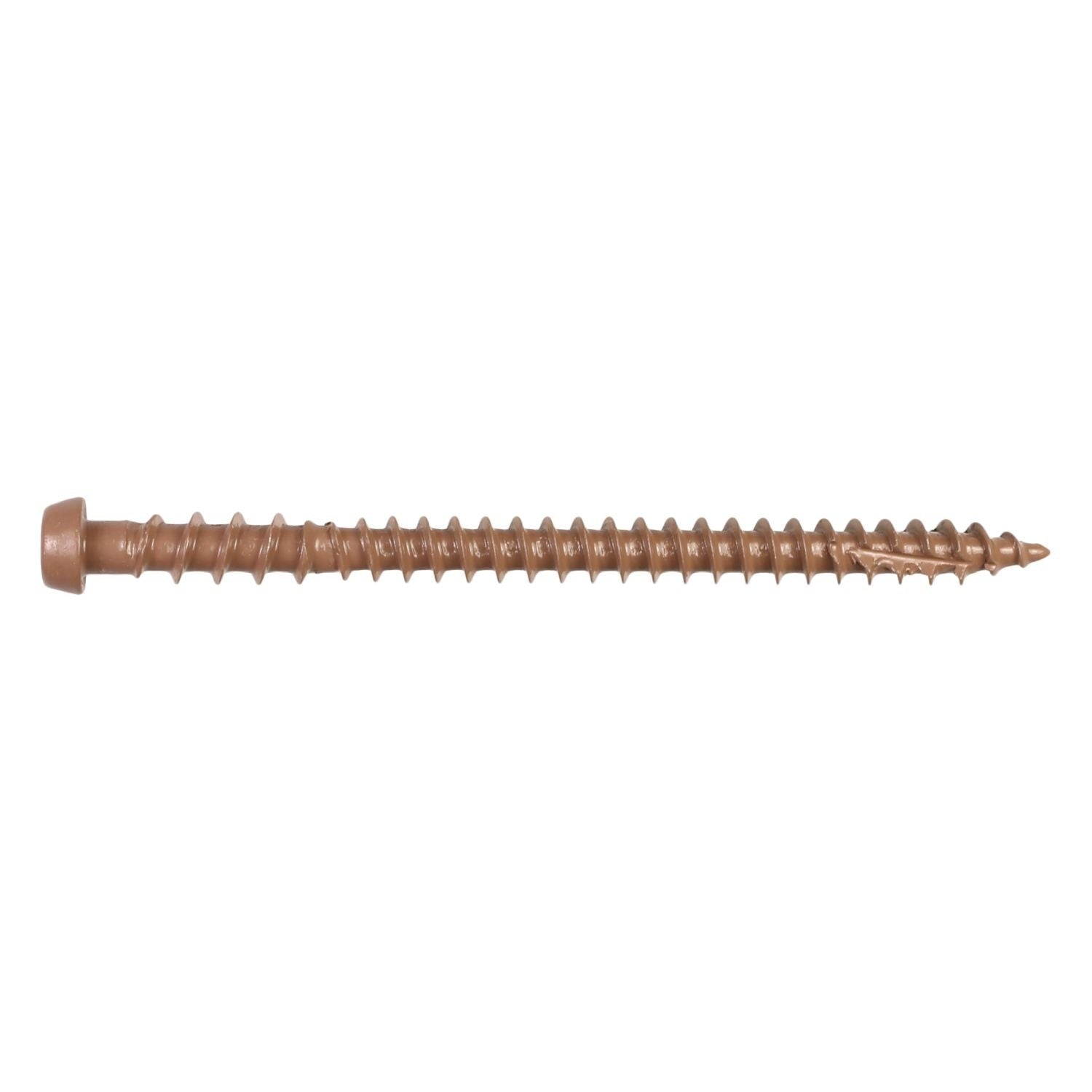 Simpson Strong-Tie DCU234TN03MB Deck-Drive DCU COMPOSITE Screw, #10 x 2-3/4-in. T20, Quik Guard, Tan 03, 1750-Pack