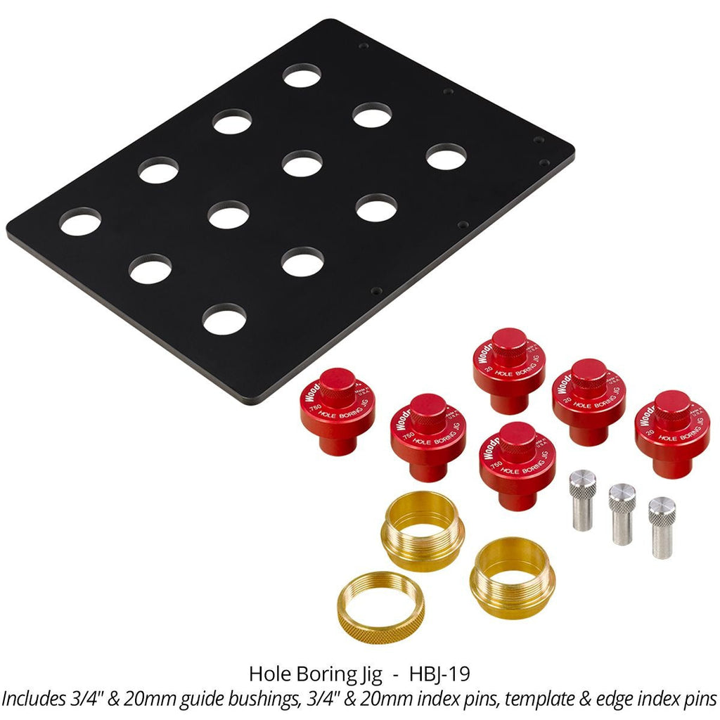 Woodpeckers HBJ-19 Custom MFT Hole Boring Jig