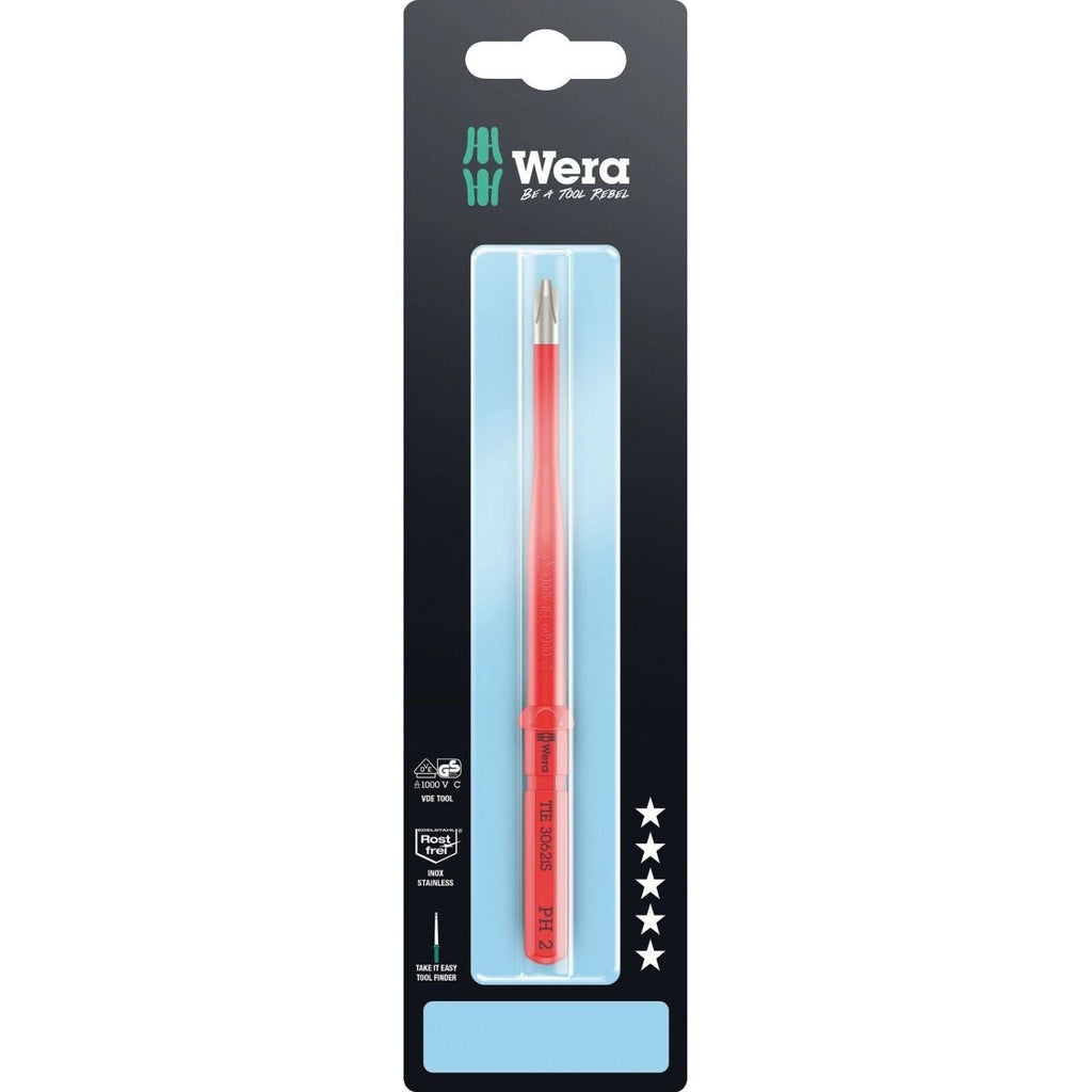 Wera Kraftform Kompakt VDE 3062 Is Take It Easy SB, Stainless Steel, Ph 2x157-mm.