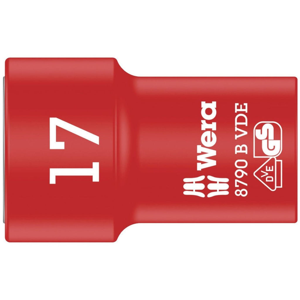Wera 8790 B VDE Zyklop 3/8-in. Socket, Insulated, 17x46-mm.