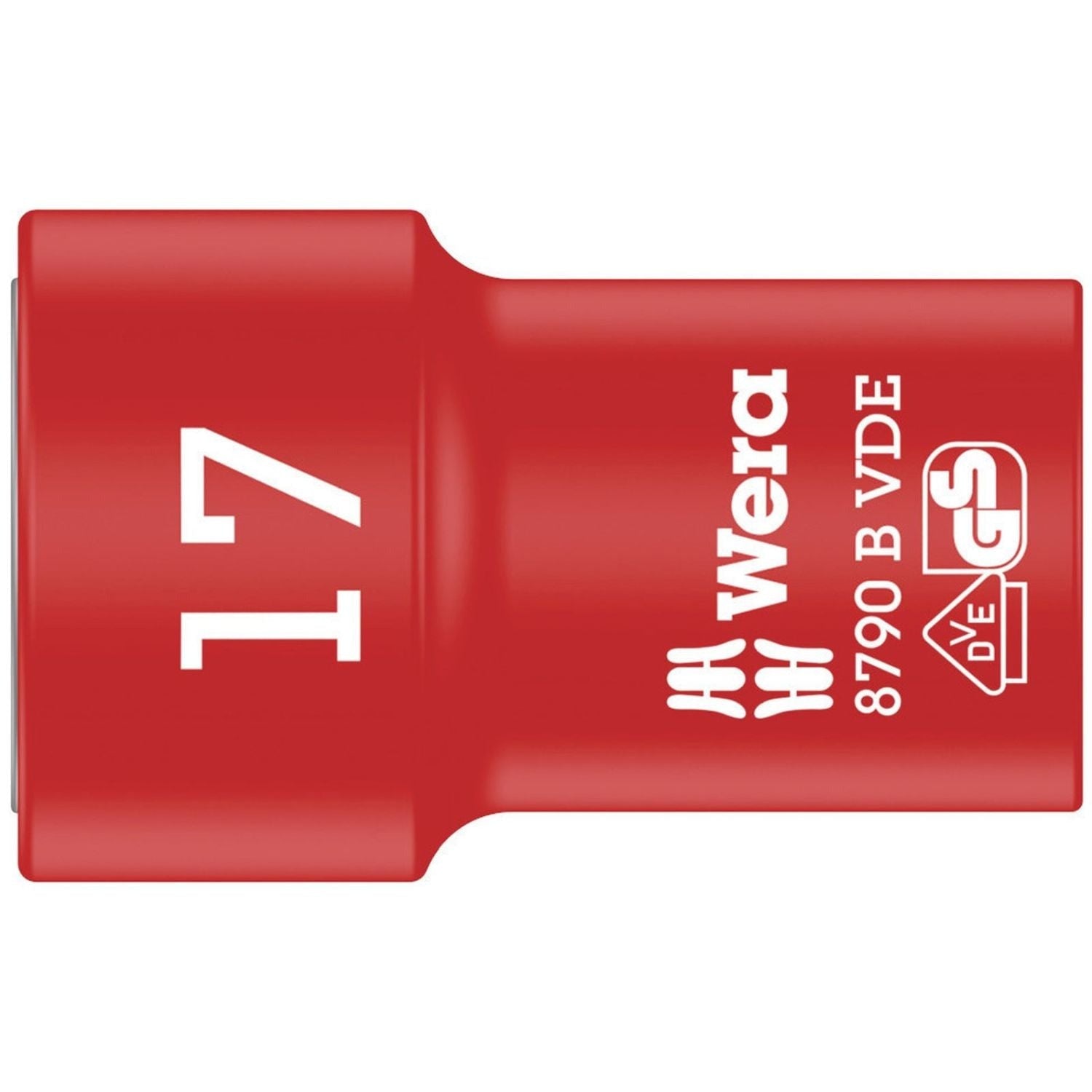 Wera 8790 B VDE Zyklop 3/8-in. Socket, Insulated, 17x46-mm.