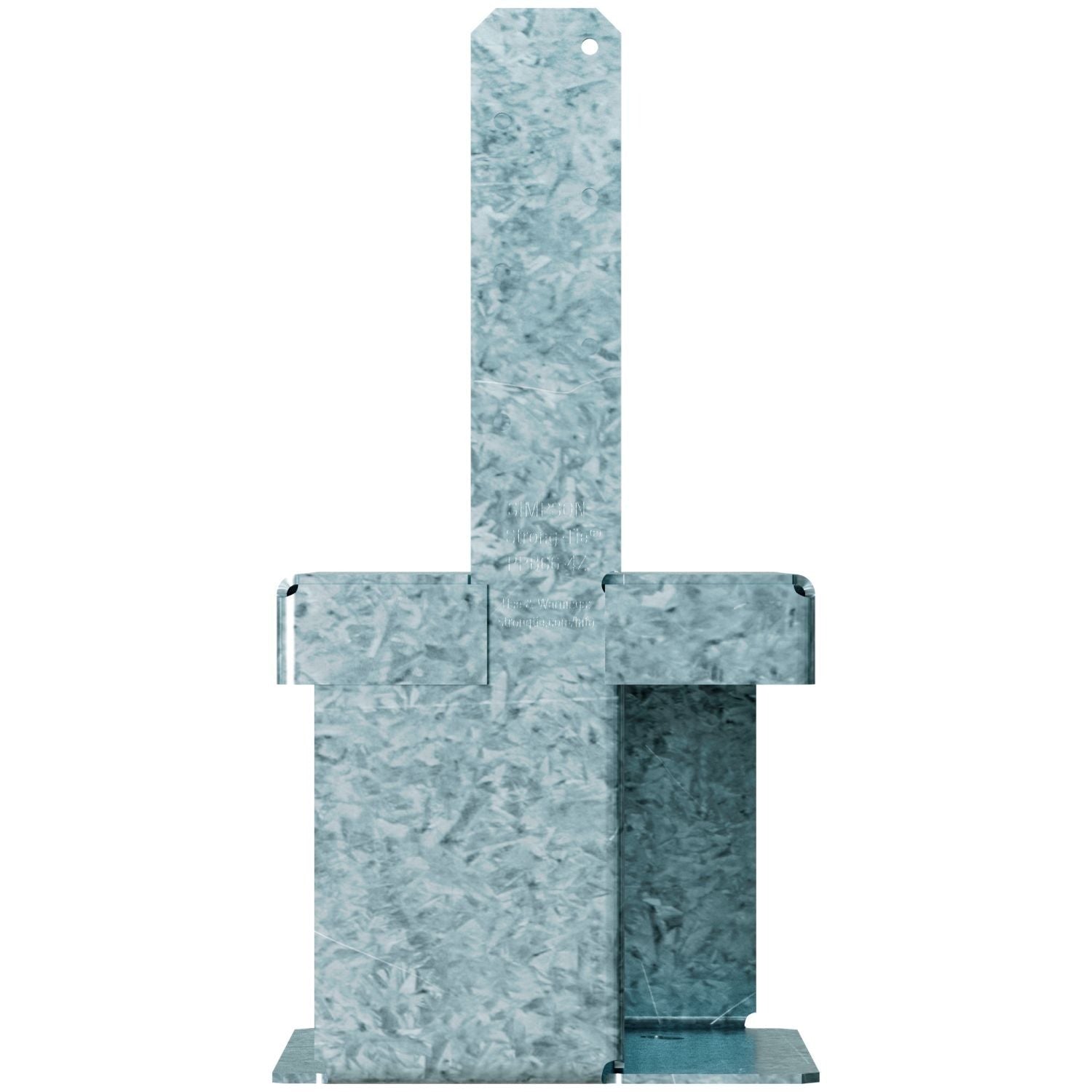 Simpson Strong-Tie PPB66-4Z PPBZ Porch Post Base for 6x6 Post and 4-in. Slab