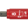 Wera 8740 A VDE Hf Zyklop Bit Socket, Insulated, With 1/4-in. Drive, With Holding Function For Hexagonal Socket Screws, 8x47-mm.