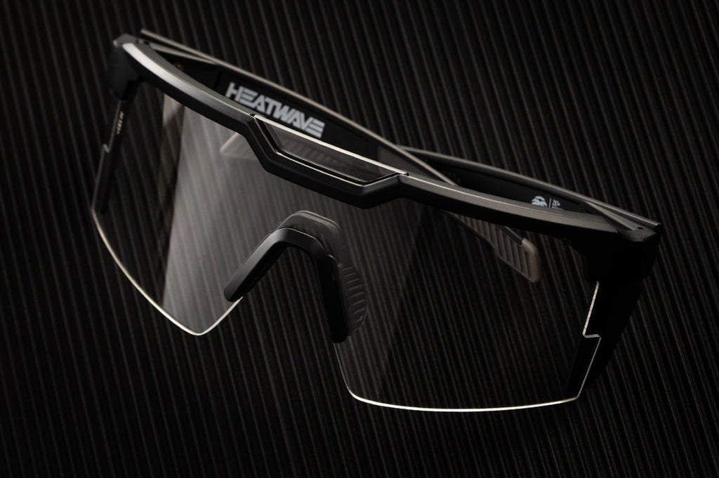 Heat Wave Future Tech Black Frame Clear Lens Z87+ Sunglasses