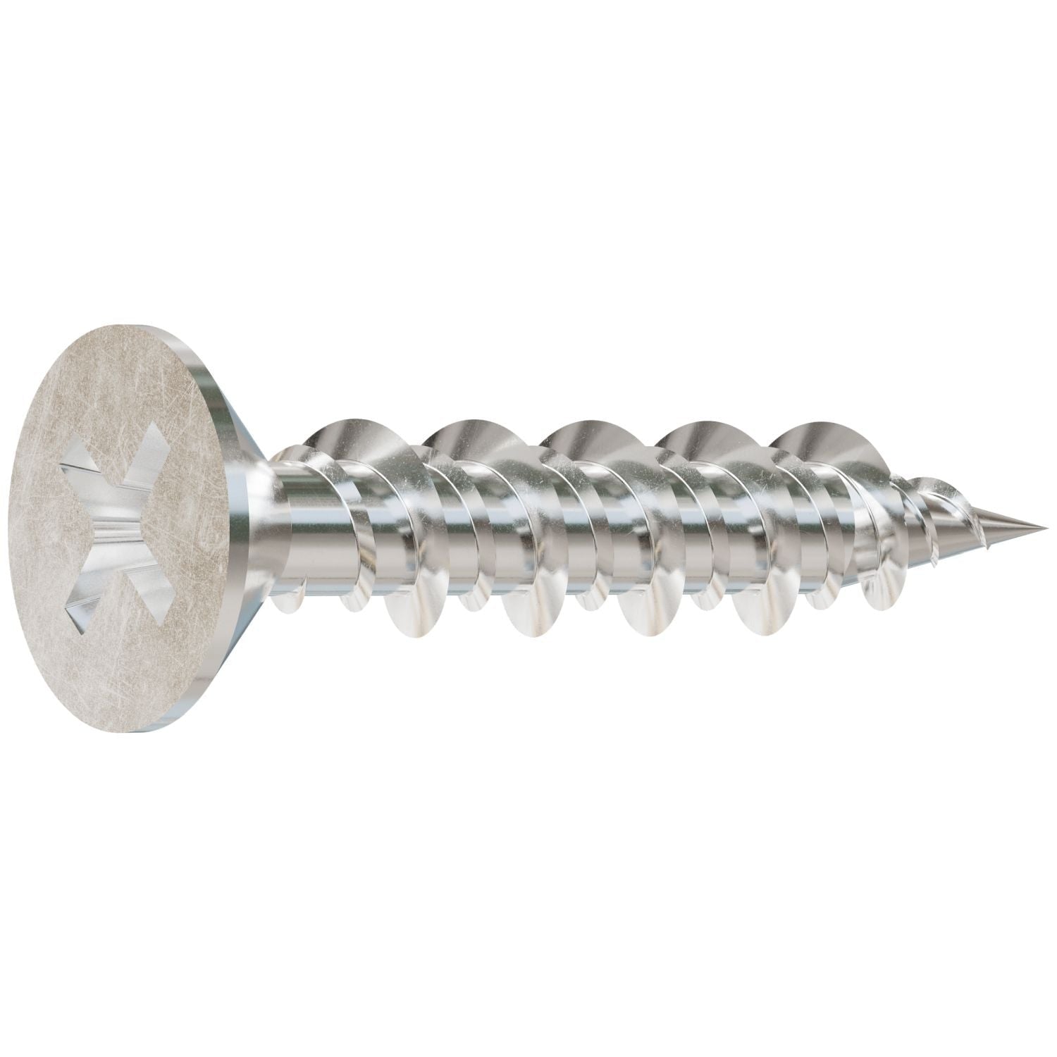 Simpson Strong-Tie T10J100FXC Marine Screw, Flat Head, #10 x 1-in. #2 Phillips Drive, Type 316, 100-Pack