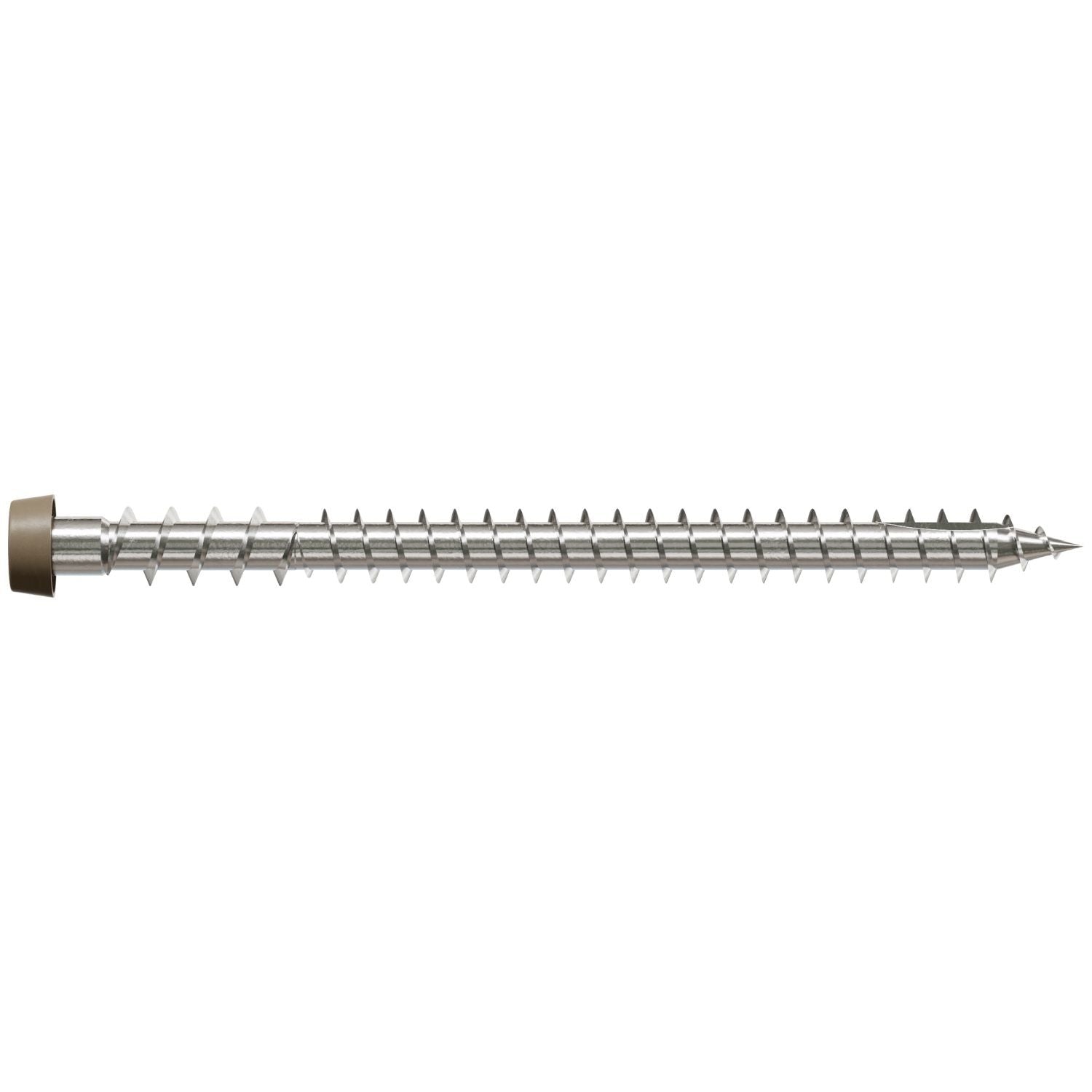 Simpson Strong-Tie DCU234P305BR05 Deck-Drive DCU COMPOSITE Screw, #10 x 2-3/4-in. T20, Type 305, Brown 05, 350-Pack