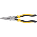 Klein J203-8 8" Journeyman Heavy-Duty Long-Nose Pliers Side-Cutting