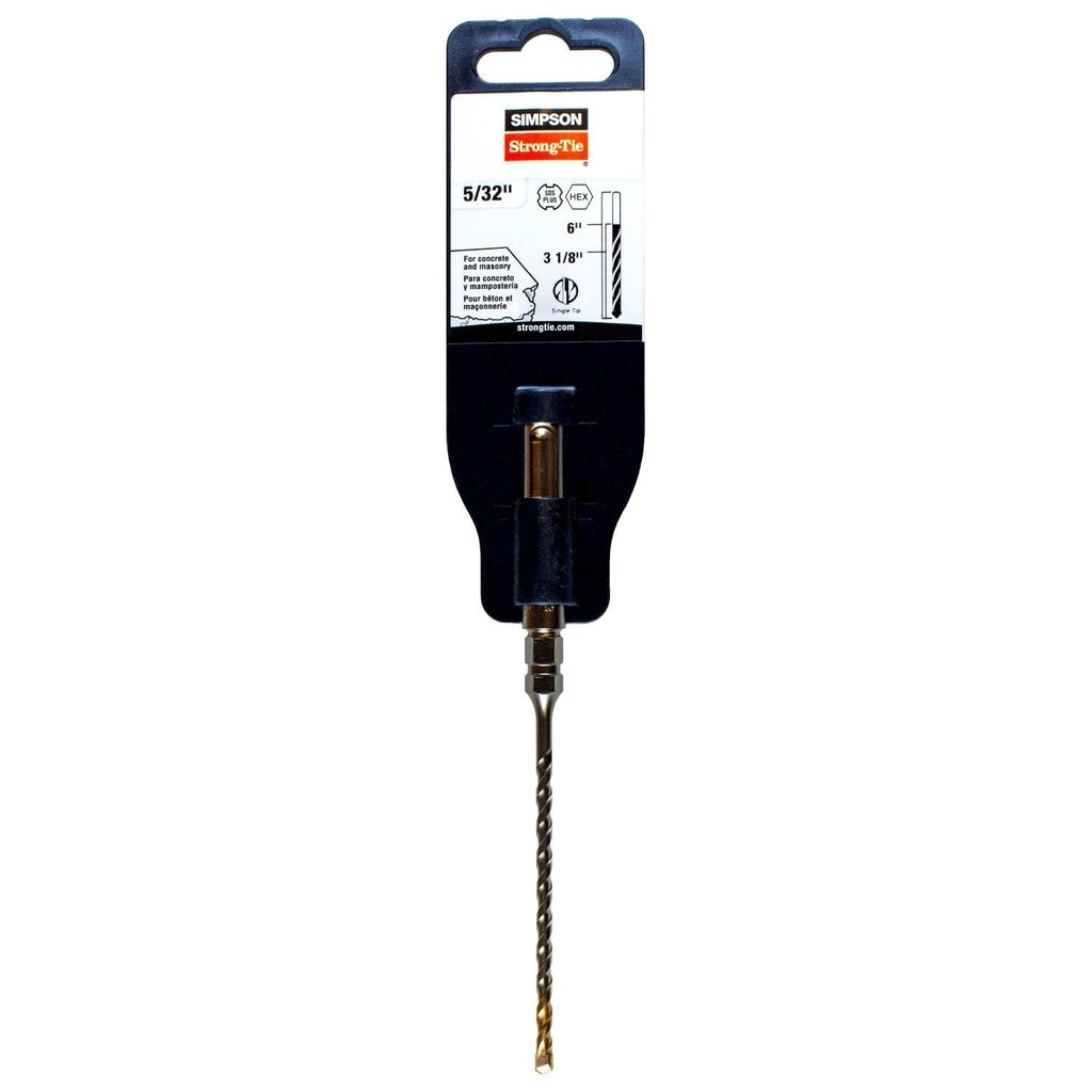 Simpson Strong-Tie MDPL01506H 5/32-in. x 6-in. SDS-plus Shank Titen Turbo Screw Drill Bit/Driver