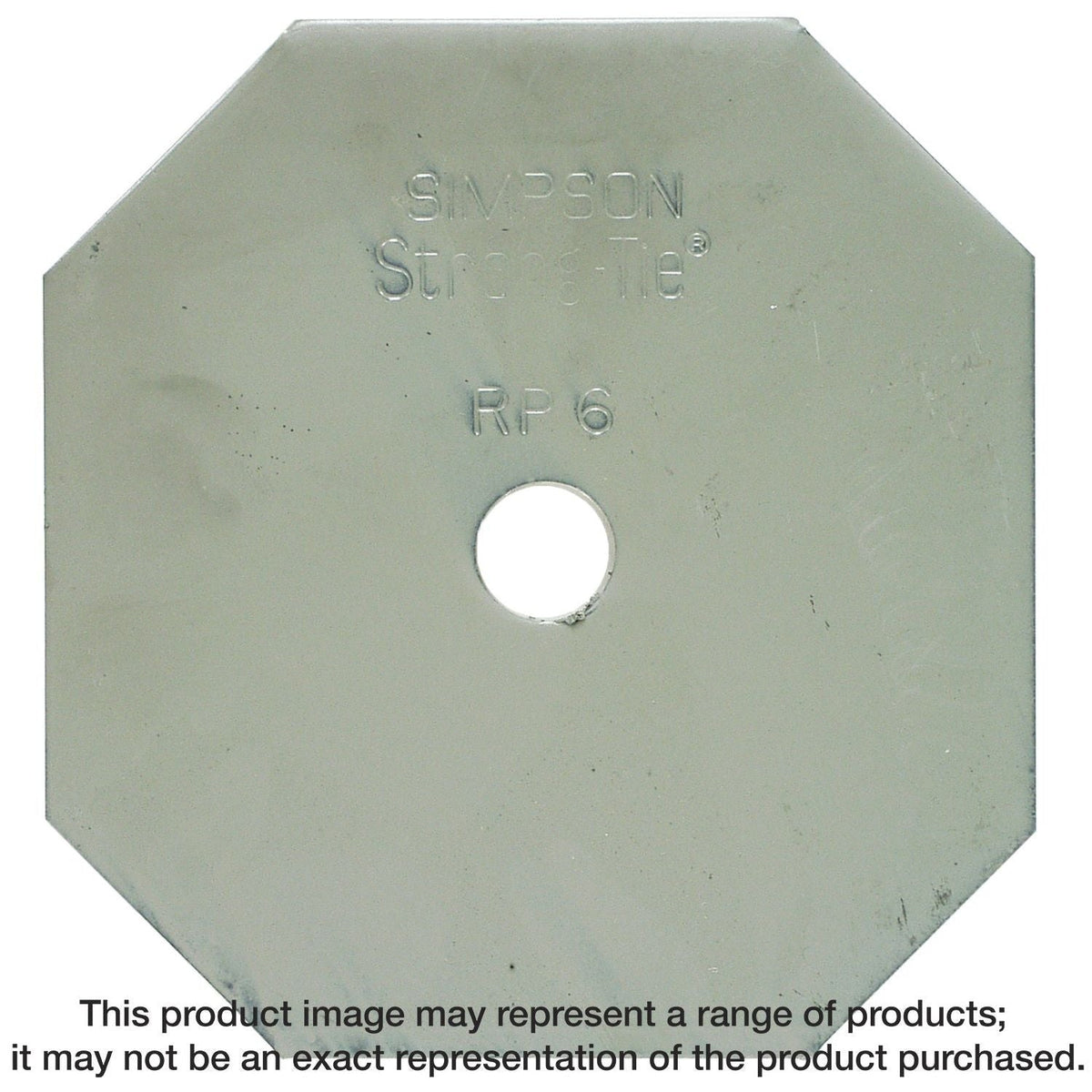 Simpson Strong-Tie RP6 RP6 3/8-in. Steel Retrofit Plate