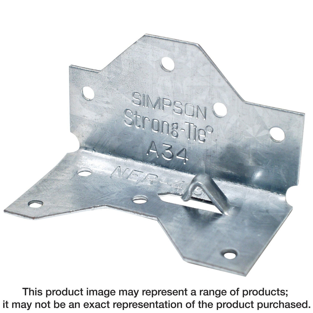 Simpson Strong-Tie A34Z 1-7/16-in. x 2-1/2in. ZMAX Galvanized Framing Angle