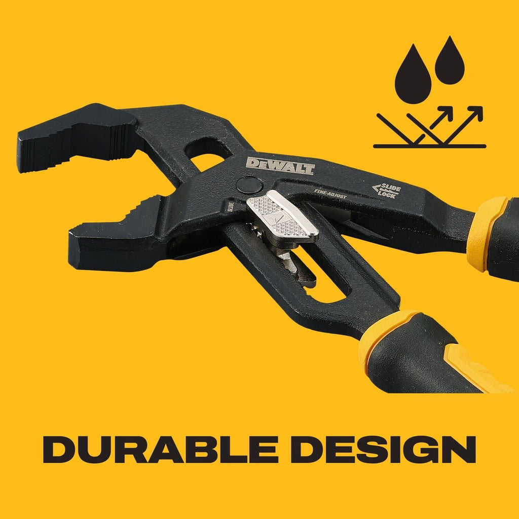DeWALT DWHT82824 Slidelock 8-in. and 10-in. V-Jaw Plier, 2-Pack