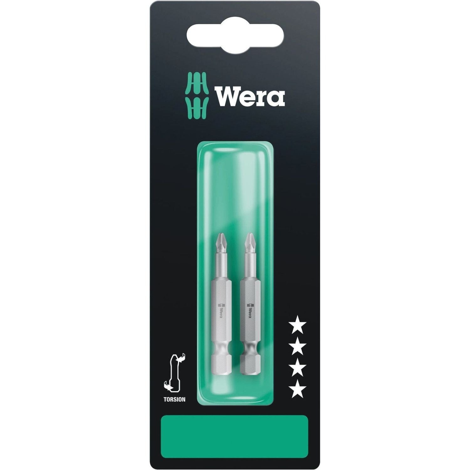 Wera 855/4 Tz SB Bit, Pz 1x50-mm., 2-Pieces