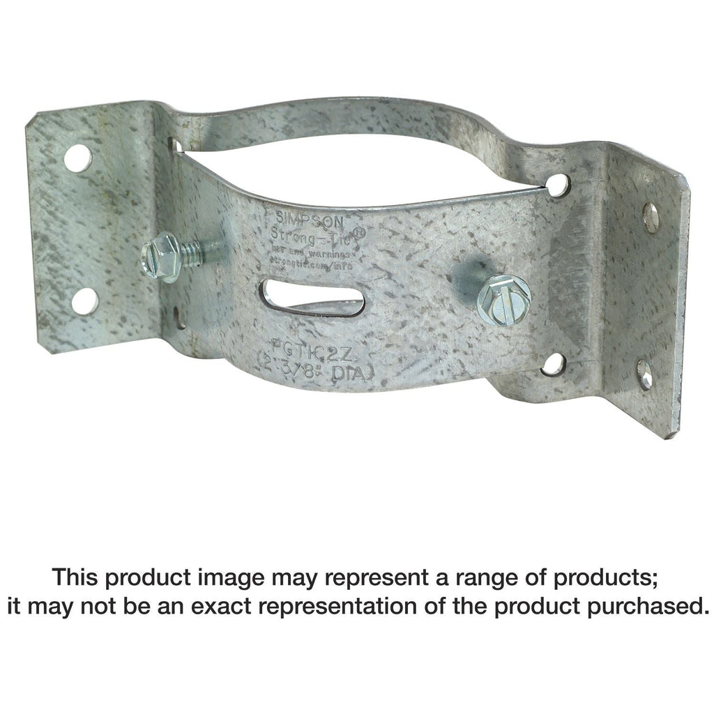 Simpson Strong-Tie PGTIC2Z-R PGTIC ZMAX Galvanized Inside-Corner Pipe Grip Tie for 2-in. Pipe