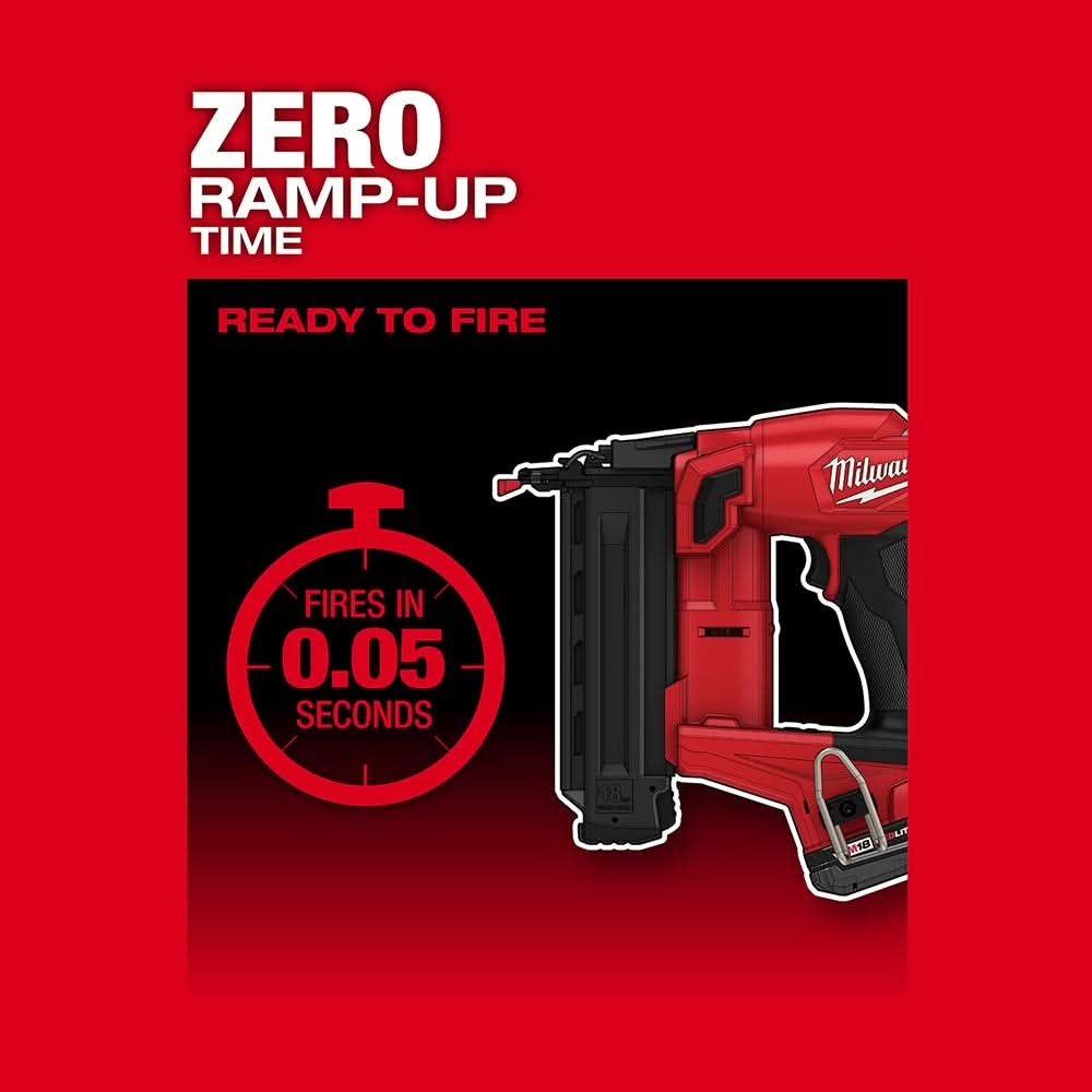 Milwaukee 2746-21CT M18 FUEL Brushless Cordless 18-Gauge Brad Nailer 2.0Ah Kit