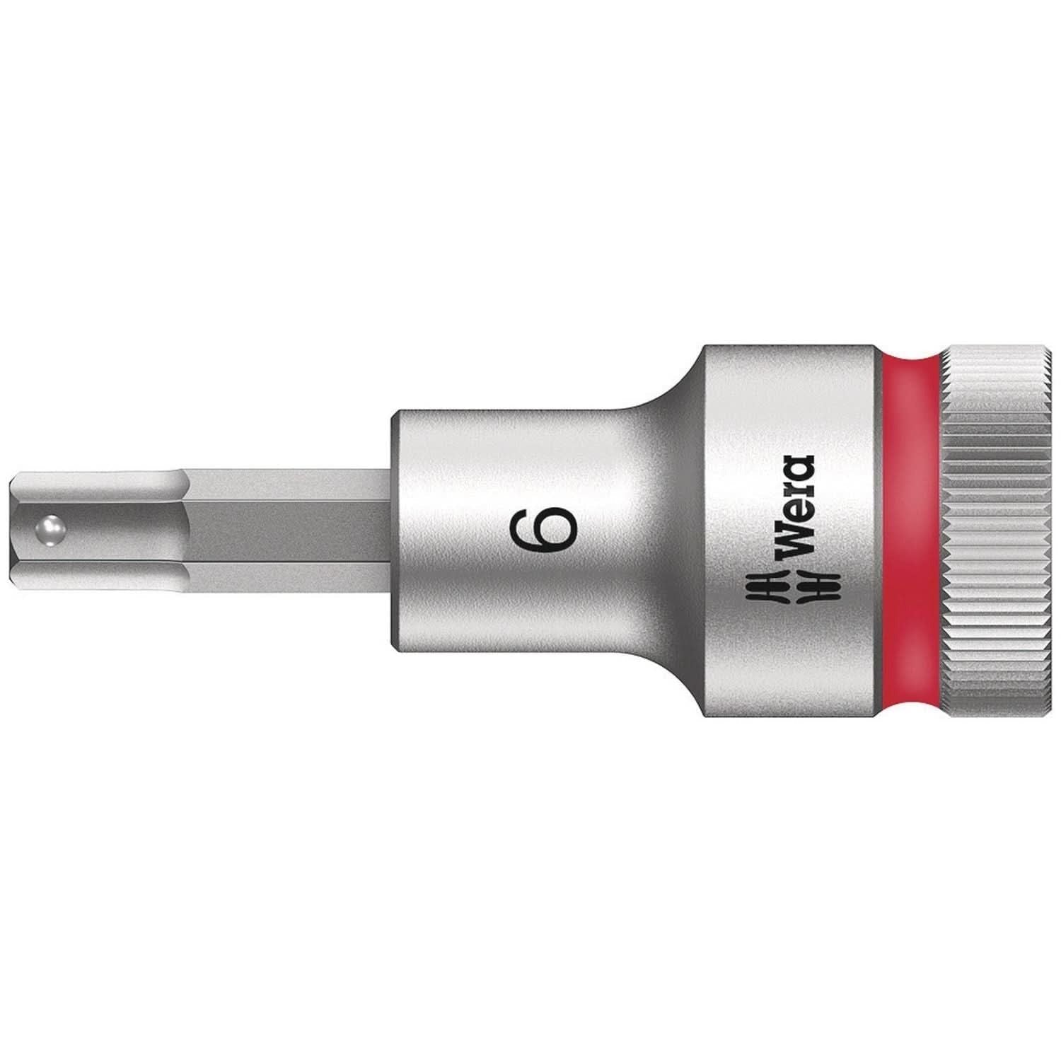 Wera 8740 C Hf Zyklop Bit Socket With 1/2-in. Drive With Holding Function, 6x60-mm.