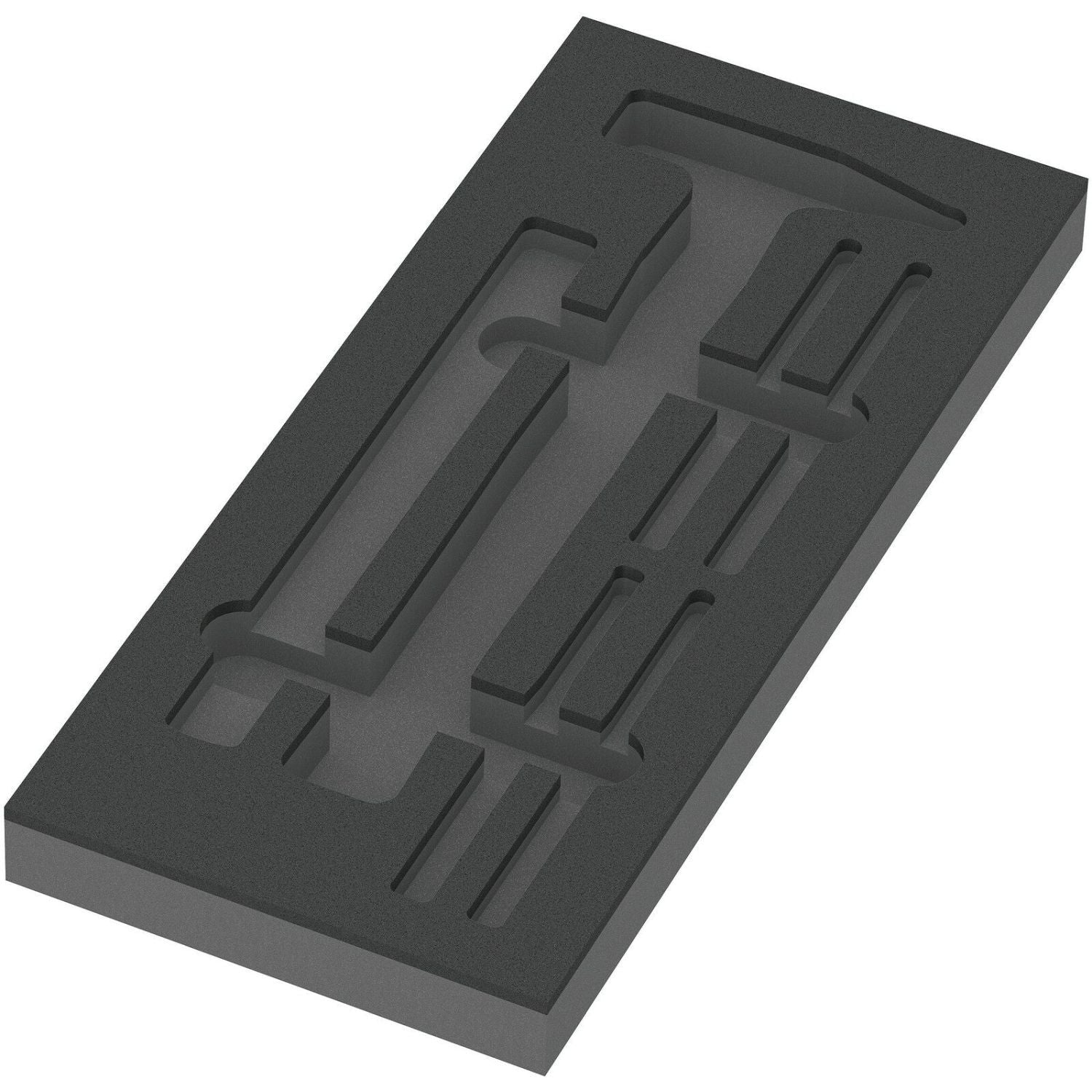 Wera 9882 Foam Insert Hammer Set 1, Empty, 172x30x392-mm.