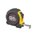 Tajima G-6BW G-Series Standard Scale 6-ft. Tape Measure