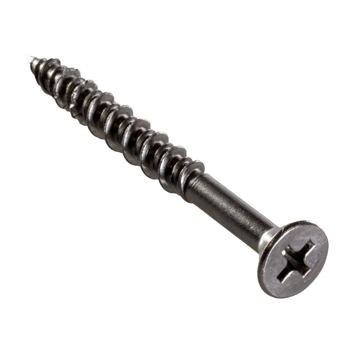 Simpson Strong-Tie T10J200FXC Marine Screw, Flat Head, #10 x 2-in. #2 Phillips Drive, Type 316, 100-Pack