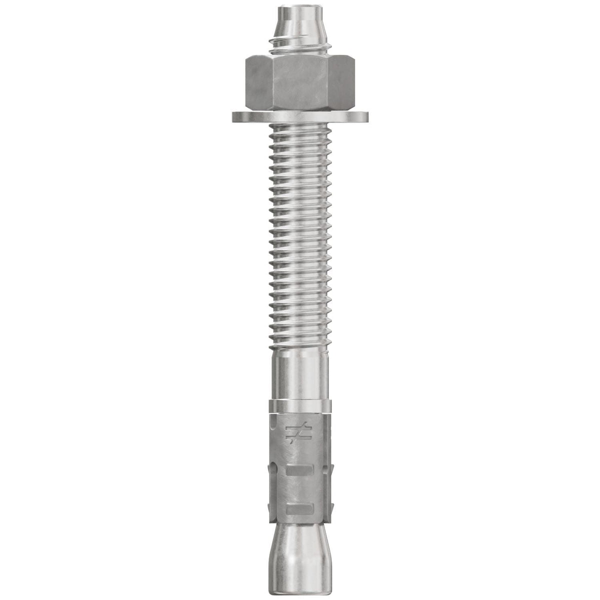 Simpson Strong-Tie STB2-37312S6F50 Strong-Bolt 2, 3/8-in. x 3-1/2-in. Type 316 Stainless-Steel Wedge Anchor, Fully Assembled, 50-Pack