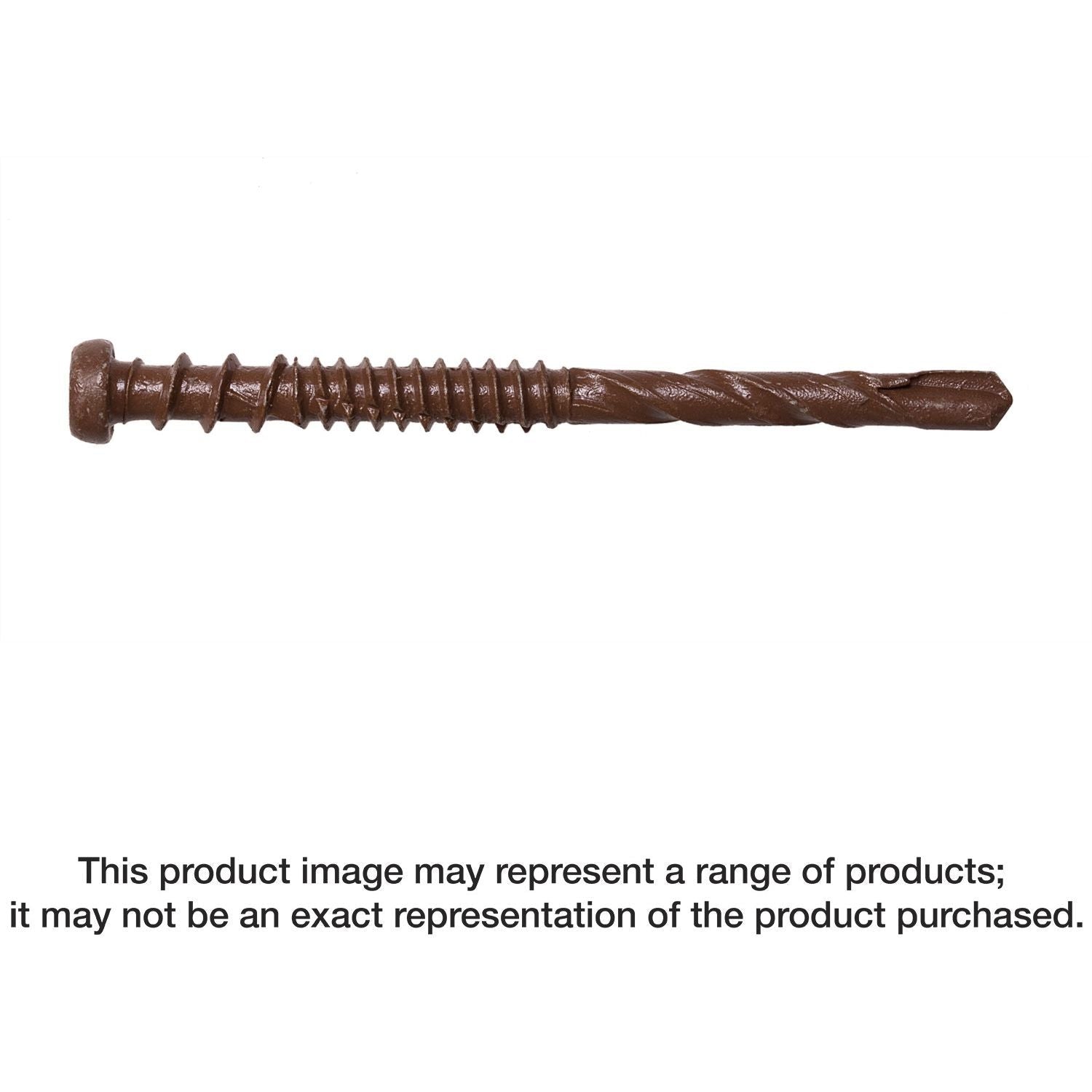 Simpson Strong-Tie DCSD238SBR01 Deck-Drive DCSD COMPOSITE-TO-STEEL Screw (Collated), #10 x 2-3/8-in. Quik Guard Brown 01, 1000-Pack