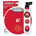 Diablo DCD060120P05G 6 Inch ROS Disc StickFast 120 Grit , 5-Pack