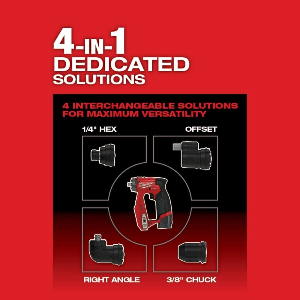 Milwaukee 2505-22 M12 FUEL Brushless Installation 5-in-1 Drill / Driver 2.0Ah Kit