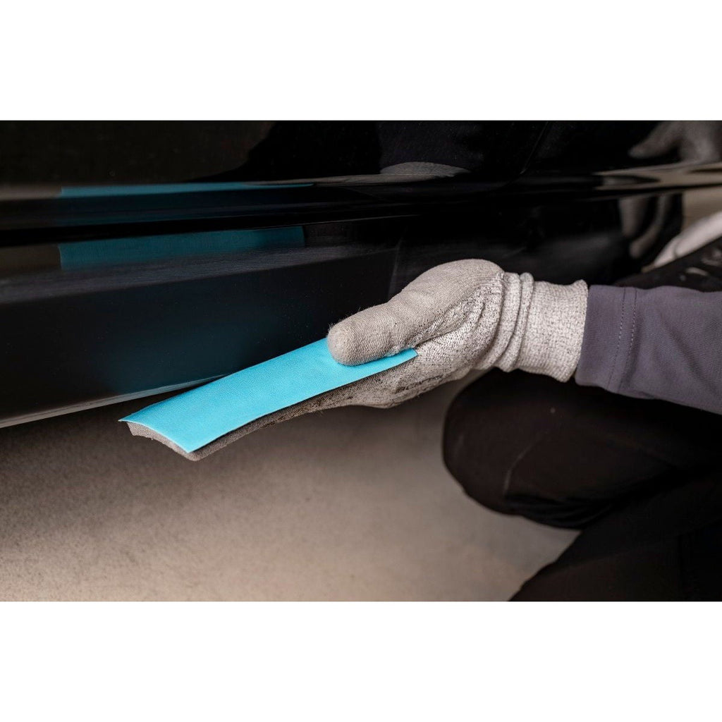 Mirka Novastar Flex 5.1-in. x 6.7-in. 400 Grit Hand Sanding Sheet with Grip Backing, Perforated (FX-191-400)