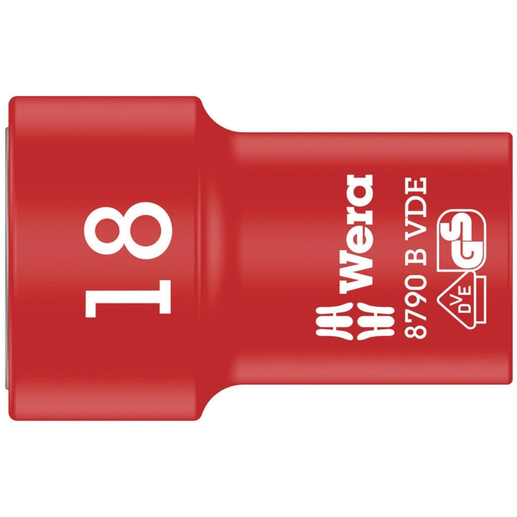 Wera 8790 B VDE Zyklop 3/8-in. Socket, Insulated, 18x46-mm.