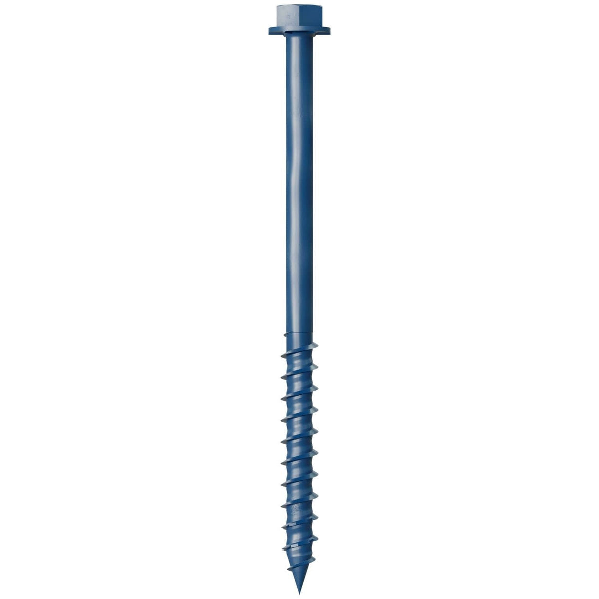 Simpson Strong-Tie TNT25334HC75 Titen Turbo, 1/4-in. x 3-3/4-in. Hex-Head Concrete and Masonry Screw, Blue, 75-Pack