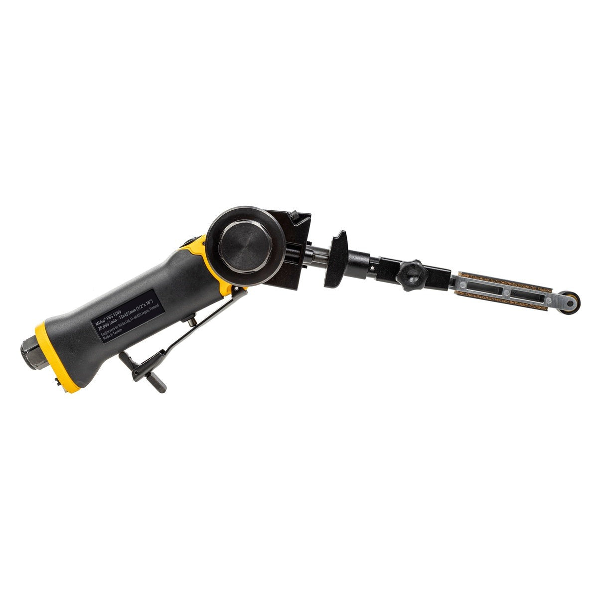 Mirka 1/2 in. x 18 in. Pneumatic Belt Sander, Non-Vac for Weld Removal (PBS-13457)