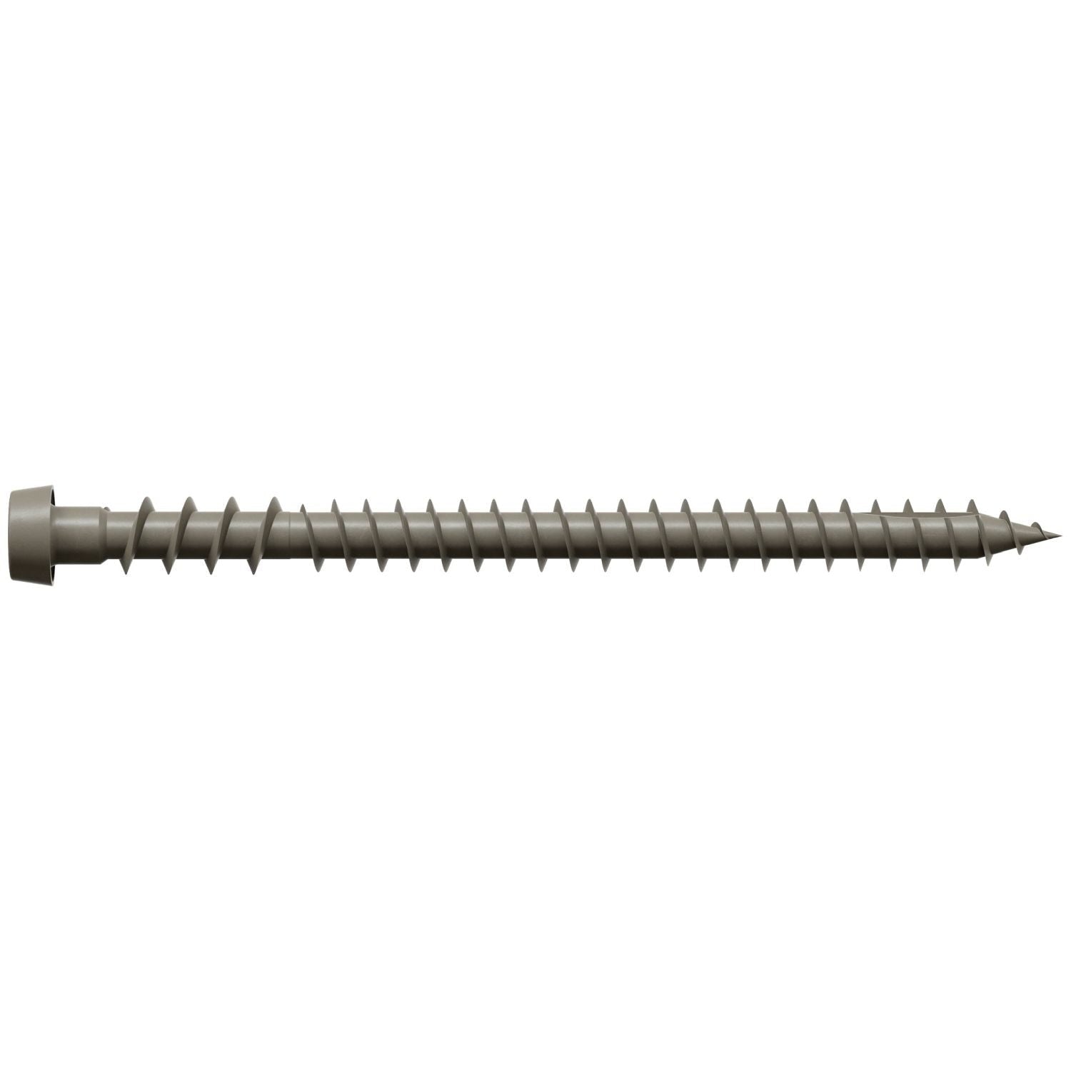 Simpson Strong-Tie DCU234GRMB Deck-Drive DCU COMPOSITE Screw, #10 x 2-3/4-in. T20, Quik Guard, Gray, 1750-Pack