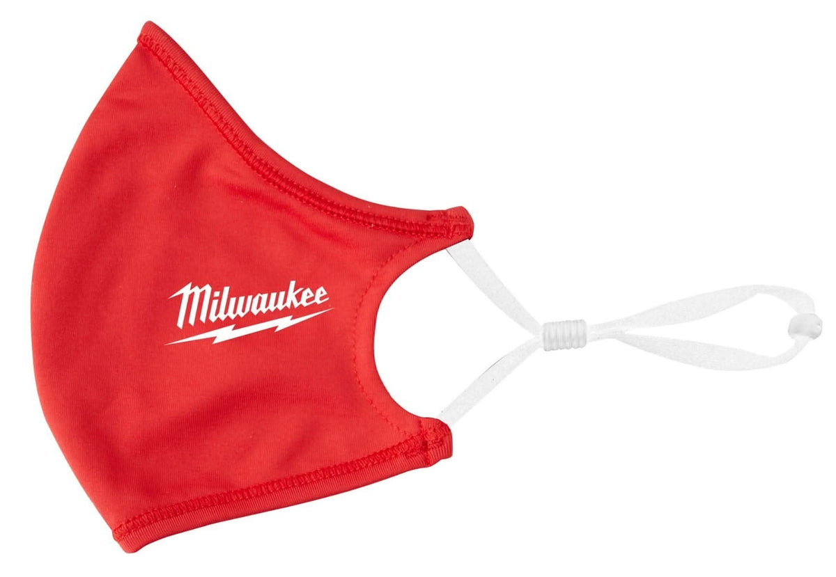 Milwaukee 48-73-4228 Red 2-Layer Face Mask, 3-Pack
