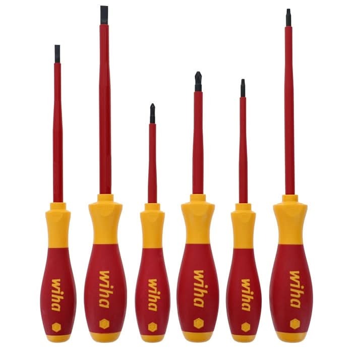 Wiha 32196 6-Piece Insulated Slimline Screwdriver Set