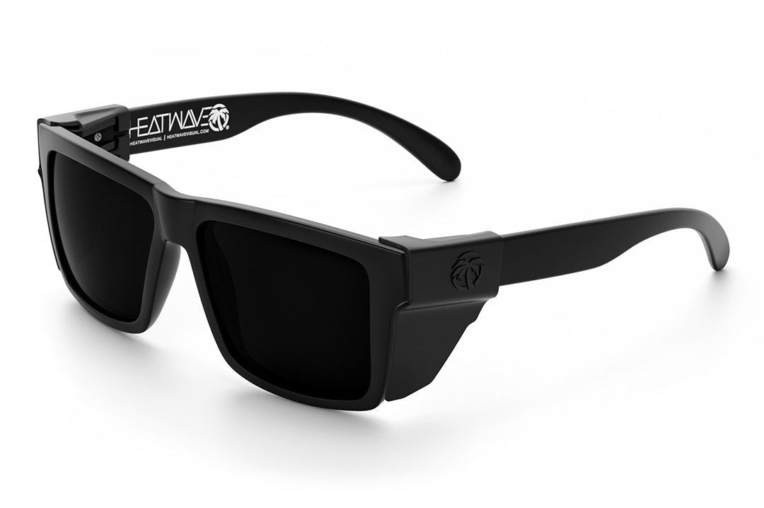 Heat Wave VISE Z87 Black Frame Ultra Black Lens Sunglasses