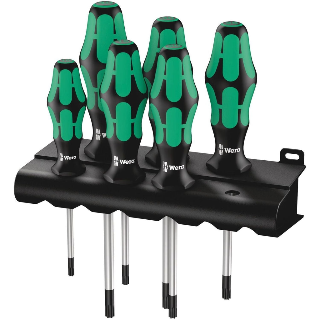 Wera 367/6 Torx Screwdriver Set Kraftform Plus And Rack, 6-Pieces