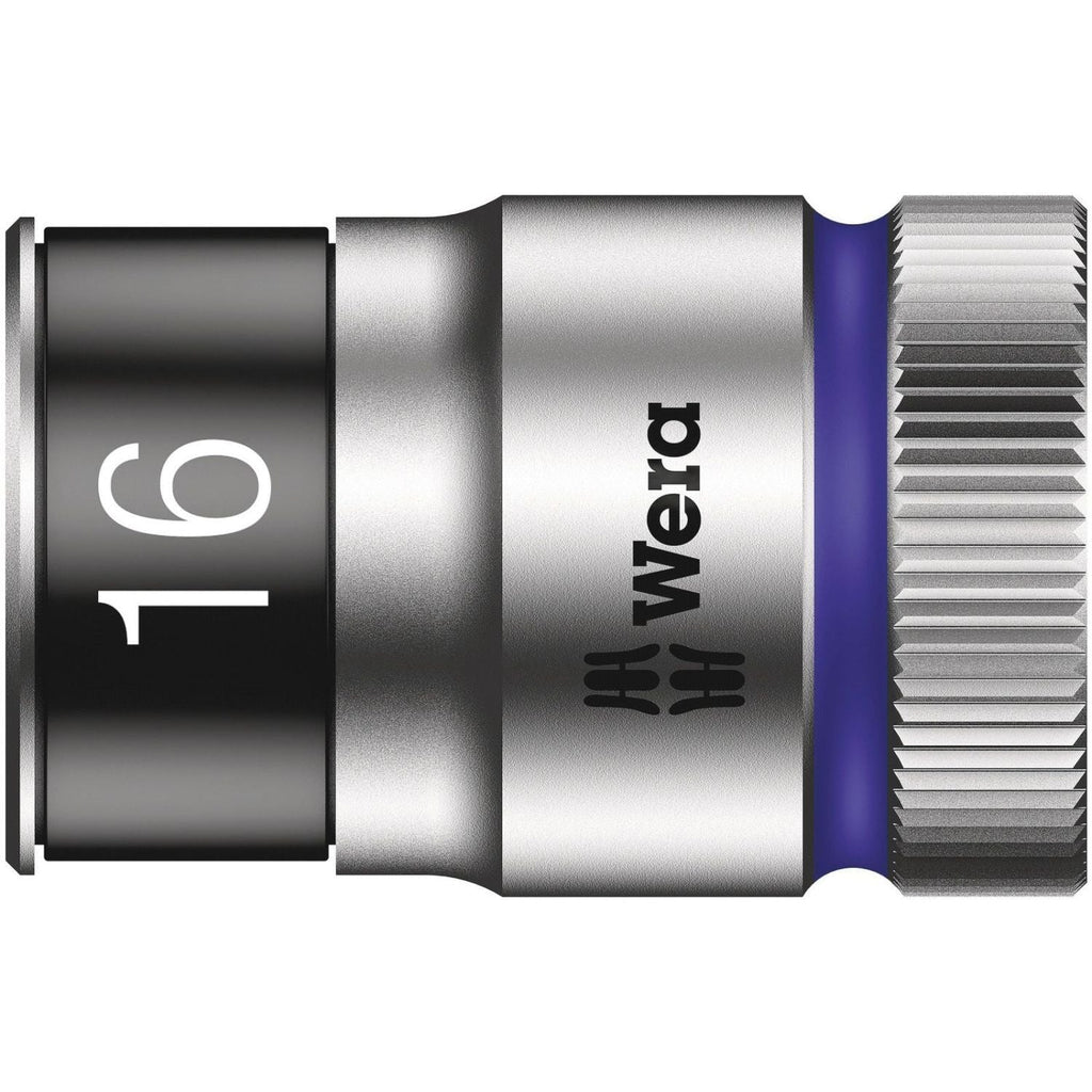 Wera 8790 Hmc Hf Zyklop Socket With 1/2-in. Drive With Holding Function, 16x37-mm.